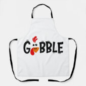 Gobble Funny Erntedank Türkei Fest Schürze (Vorderseite)