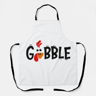 Gobble Funny Erntedank Türkei Fest Schürze