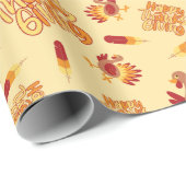 Gobble & gib Dank an die Türkei feierlich nahtlos Geschenkpapier (Rolleneckpunkt)