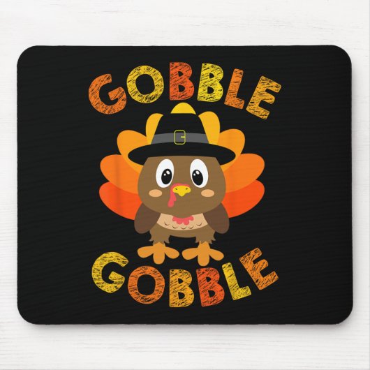 Gobble Gifts Erntedank Frauen Kindermädchen Mousepad (Vorne)
