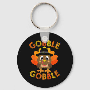 Gobble Gifts Erntedank Frauen Kindermädchen Schlüsselanhänger