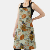 Gobble Gobble bis du benutzerdefinierten Erntedank Schürze (InSitu)