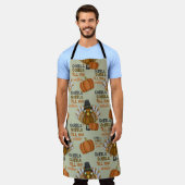 Gobble Gobble bis du benutzerdefinierten Erntedank Schürze (Getragen)