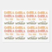 Gobble Gobble bis du träumst | ERNTEDANK Geschenkpapier Set (Vorderseite)