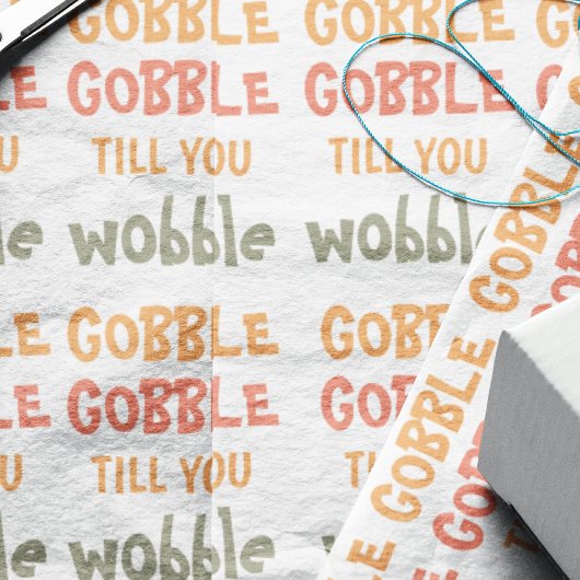 Gobble Gobble bis du träumst | ERNTEDANK Geschenkpapier Set