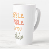 Gobble Gobble bis du träumst | ERNTEDANK Milchtasse (Rechte Ecke)