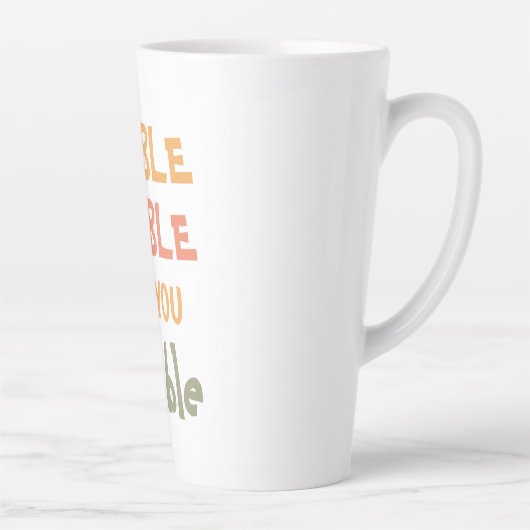 Gobble Gobble bis du träumst | ERNTEDANK Milchtasse (Rechts)