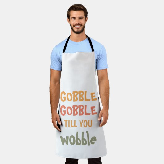 Gobble Gobble bis du träumst | ERNTEDANK Schürze (Getragen)