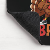 Gobble Gobble Bruh Funny Thanksgiving Turkey Dab B Mousepad (Ecke)