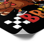 Gobble Gobble Bruh Funny Thanksgiving Turkey Dab B Poster (Ecke)