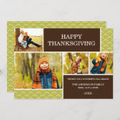 GOBBLE GOBBLE | ERNTEDANK-FOTOKARTE FEIERTAGSKARTE (Vorne/Hinten)