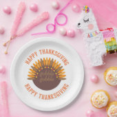 Gobble Gobble Erntedank Holiday Pappteller (Party)