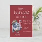 Gobble, Gobble, Erntedank Party Einladung (Stehend Vorderseite)