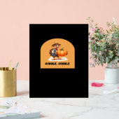 Gobble, Gobble Erntedank Türkei mit Pumpkin Cl Acrylschild (Hochzeit)