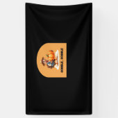 Gobble, Gobble Erntedank Türkei mit Pumpkin Cl Banner (Vertikal)