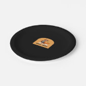 Gobble, Gobble Erntedank Türkei mit Pumpkin Cl Pappteller (Schrägansicht)