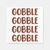 Gobble Gobble Funny Turkey Erntedank Geschenk Serviette (Vorderseite)