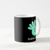Gobble Gobble Funny Turkey Glove Thanksgiving Nurs Kaffeetasse (VorderseiteRechts)