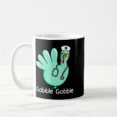 Gobble Gobble Funny Turkey Glove Thanksgiving Nurs Kaffeetasse (Links)