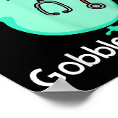 Gobble Gobble Funny Turkey Glove Thanksgiving Nurs Poster (Ecke)