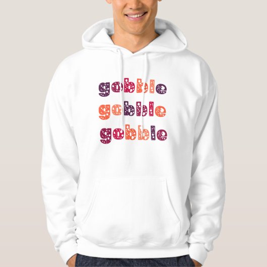 Gobble Gobble Gobble Erntedank Hoodie (Vorderseite)