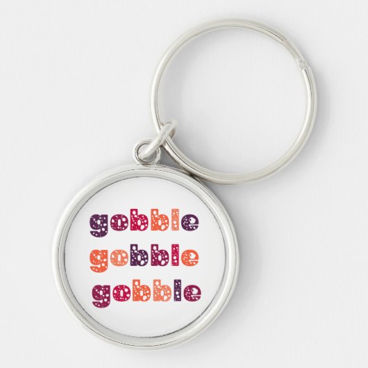 Gobble Gobble Gobble Erntedank Schlüsselanhänger (Vorne)
