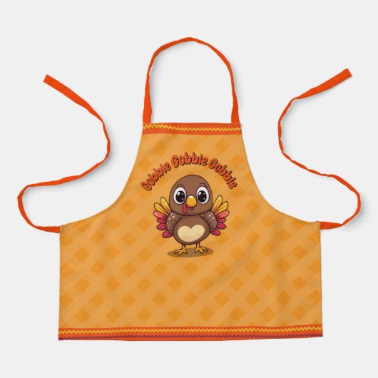 Gobble Gobble Gobble Erntedank Schürze (Vorderseite)