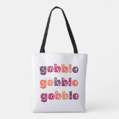 Gobble Gobble Gobble Erntedank Tasche (Rückseite)