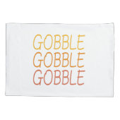 Gobble Gobble Gobble Funny Niedlicher Erntedank Wi Kissenbezug (Rückseite-Links)
