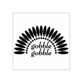 Gobble Gobble Gummistempel (Prägung)