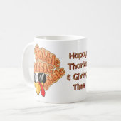 Gobble Gobble-Kaffee-Tasse Kaffeetasse (Vorderseite Links)