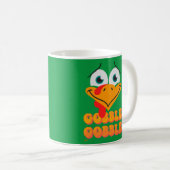 GOBBLE GOBBLE lustiger Erntedank Kaffeetasse (VorderseiteRechts)