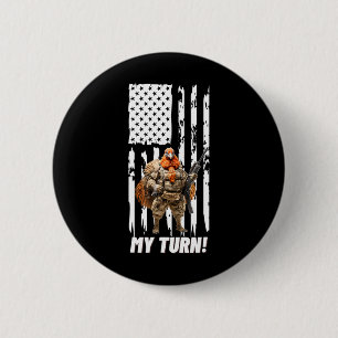 Gobble Gobble meine dutzende US-Flagge Button