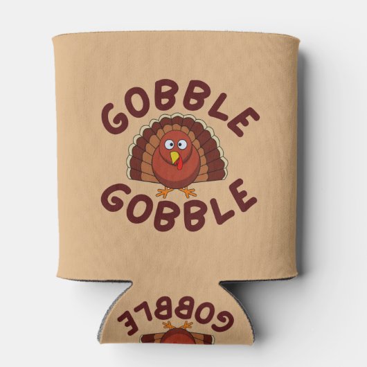 Gobble Gobble Thanksgiving  Dosenkühler (Rückseite)