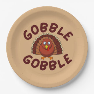 Gobble Gobble Thanksgiving  Pappteller