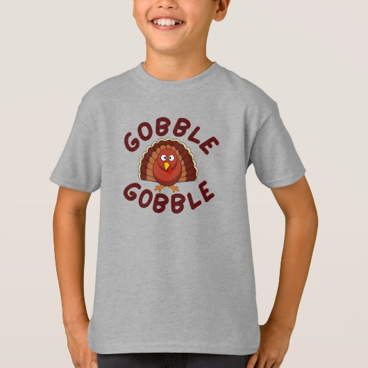 Gobble Gobble Thanksgiving T-Shirt (Vorderseite)