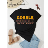 Gobble Gobble Til You Wobble Türkei T-Shirt