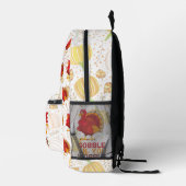 Gobble Gobble Till You Wobble Funny Thanksgiving Bedruckter Rucksack (Rechts)