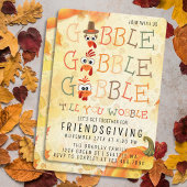 Gobble Gobble Till You Wobble Funny Thanksgiving Einladung
