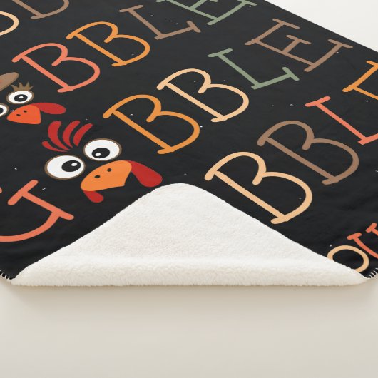 Gobble Gobble Till You Wobble Funny Thanksgiving Sherpadecke (3/4)