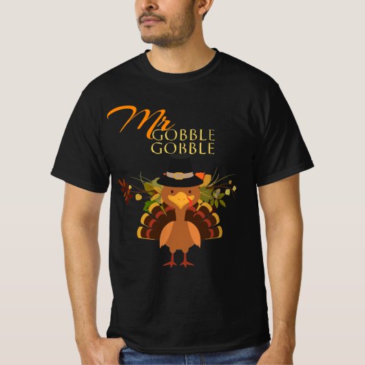 Gobble-Gobble-Türkei-Erntedank T-Shirt (Vorderseite)