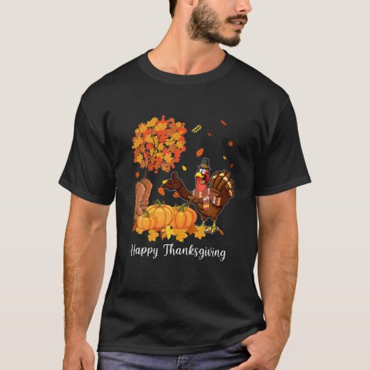Gobble Gobble Türkei Herbstfall glücklich Thanksgi T-Shirt (Vorderseite)