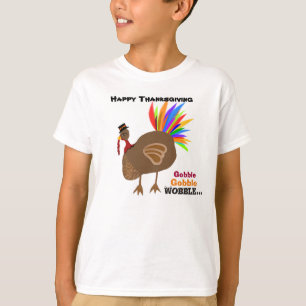 Gobble Gobble Wobble Erntedank Türkei T-Shirt
