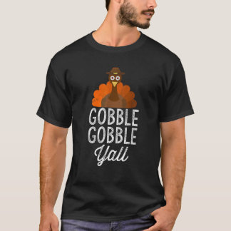 Gobble Gobble Yall Erntedank Türkei Schwarze Klein T-Shirt