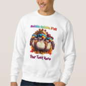 Gobble Gobble Y'all Funky Retro Erntedank Sweatshirt (Vorderseite)