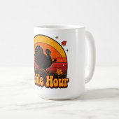 Gobble Hour Truthahn Erntedankfest Design Kaffeetasse (VorderseiteRechts)