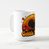 Gobble Hour Truthahn Erntedankfest Design Kaffeetasse (Vorderseite Links)