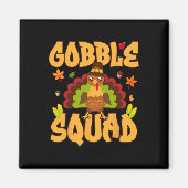 Gobble Squad Truthahn Design - Gobble Squad Magnet (Vorne)