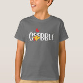 Gobble Thanksgiving Turkey T-Shirt (Vorderseite)