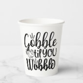 Gobble Til Sie wobben Paper Cup Pappbecher (Vorderseite)